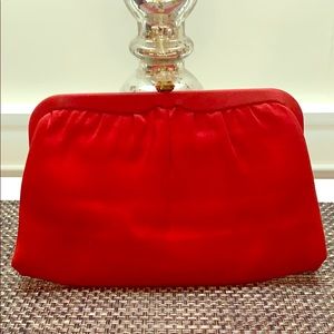 Satin evening bag